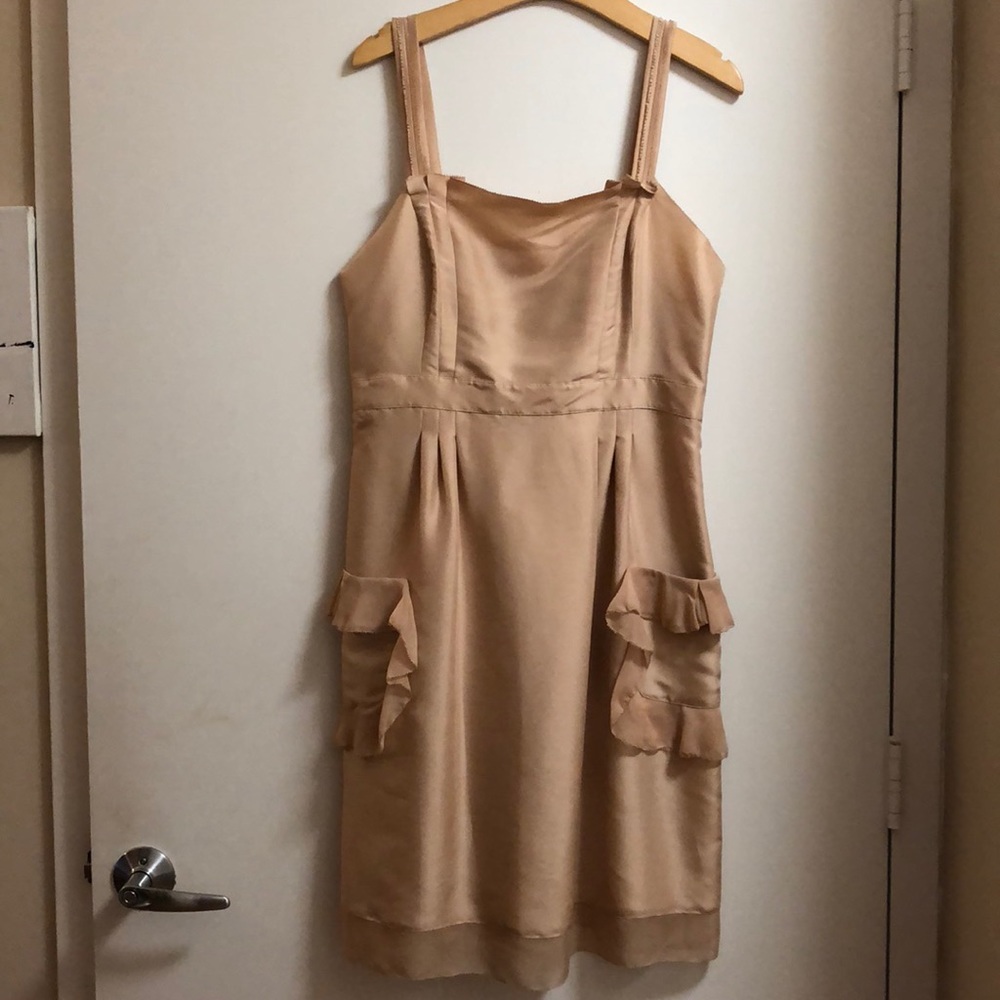 DVF Champagne Silk Dress
